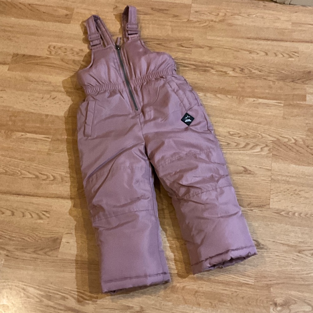 Kids pull up winter bibs